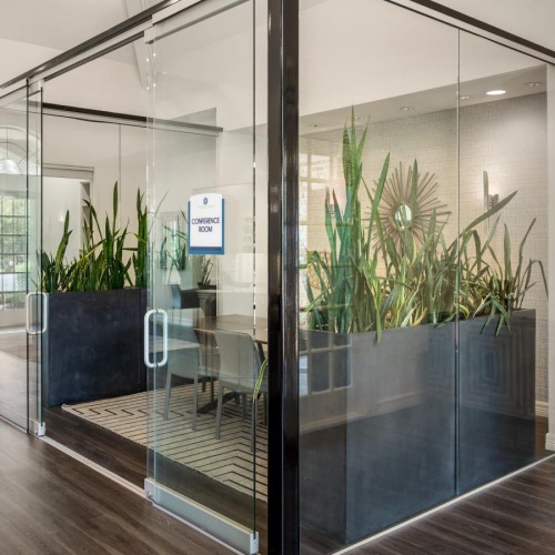 A new standard of living private conference rooms with glass surround and doors