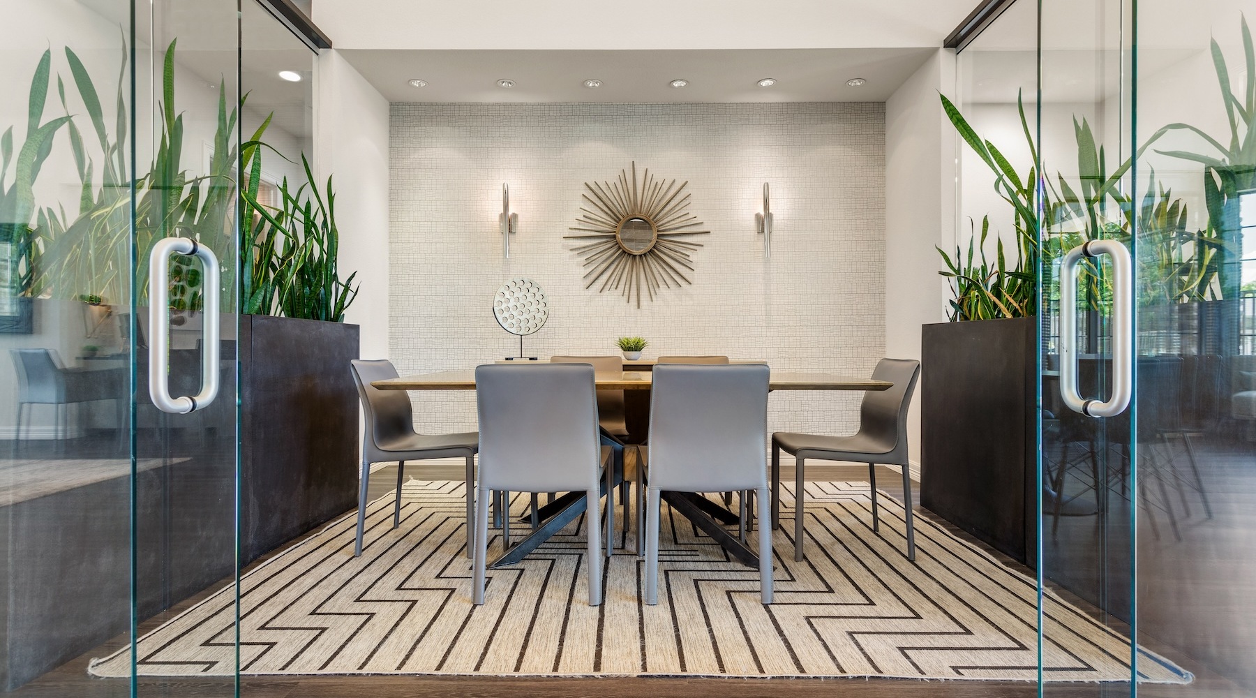 co-working spaces in a bright area